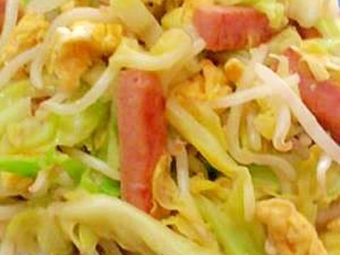 スパムと野菜の炒め物